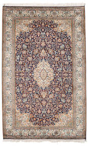 Kashmir Pure Silk Rug 98X155 Brown/Light Grey Carpetvista