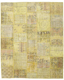 Patchwork Rug 248X302 Yellow Wool, Turkey Carpetvista
