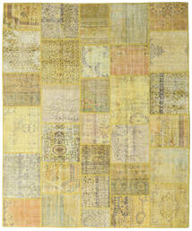 252X305 Tapete Patchwork Moderno Amarelo Grande (Lã, Turquia) Carpetvista