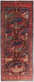 125X310 Alfombra Oriental Bidjar De Pasillo Rojo/Rojo Oscuro (Lana, Persia/Irán) Carpetvista