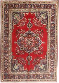  Täbriz Teppich 207X290 Persischer Wollteppich Rot/Braun Carpetvista