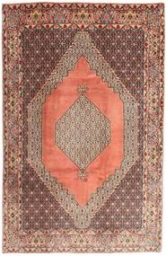  Senneh Rug 195X295 Persian Wool Brown/Orange Carpetvista