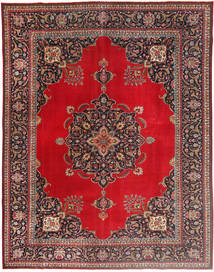 Tabriz Πατίνα Χαλι 292X378 Vintage Περσικό Μαλλινο Κόκκινα/Πορτοκαλί Μεγάλο Carpetvista