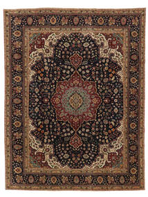  Tabriz Patina Rug 250X325 Persian Wool Black/Brown Large Carpetvista