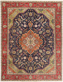  Tabriz Patine Tepih 300X395 Vintage Perzijski Vuneni Bež/Crvena Veliki Sag Carpetvista