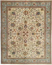 Tabriz Patina Rug 308X393 Persian Wool Beige/Brown Large Carpetvista