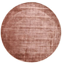  Ø 300 Plain (Single Colored) Large Brooklyn Rug - Copper Red