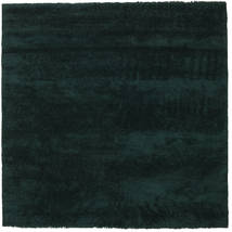 New York 250X250 Large Dark Green Square Wool Rug
