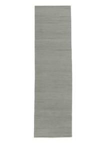  80X300 Plain (Single Colored) Small Vista Rug - Grey Wool