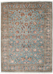  Keshan Indo Wool/Viscos Rug 248X334 Grey/Brown Carpetvista