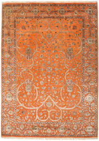  243X334 Large Keshan Indo Wool/Viscos Rug Wool, Carpetvista
