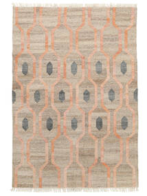  インドア/アウトドア用ラグ 200X300 幾何学模様 洗える Cosmou 絨毯 - コーラルレッド