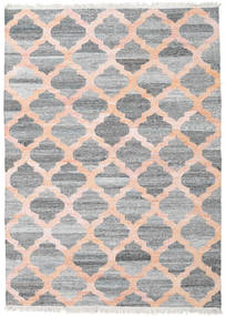  インドア/アウトドア用ラグ 170X240 幾何学模様 洗える Kathi 絨毯 - グレー/コーラルレッド
