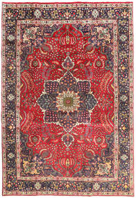  Täbriz Teppich 202X301 Persischer Wollteppich Rot/Beige Carpetvista