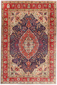 Täbriz Teppich 199X305 Persischer Wollteppich Rot/Beige Carpetvista
