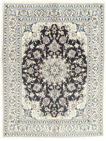  Persian Nain Rug 145X196 Beige/Grey Carpetvista