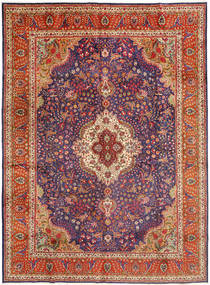  Tabriz Rug 305X410 Persian Wool Red/Dark Purple Large Carpetvista