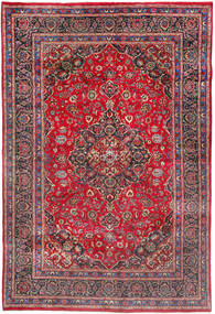  Persischer Maschad Teppich 200X297 Rot/Dunkelrot Carpetvista