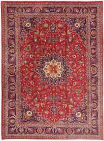  Mashad Χαλι 257X352 Περσικό Μαλλινο Κόκκινα/Σκούρο Ροζ Μεγάλο Carpetvista
