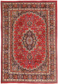  Mashad Χαλι 193X292 Περσικό Μαλλινο Κόκκινα/Πορτοκαλί Carpetvista
