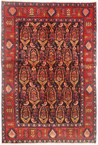  145X220 Medallion Small Hamadan Rug Wool, Carpetvista