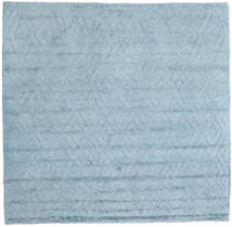  250X250 Jednobarwny Duży Soho Soft Dywan - Niebieski Wełna