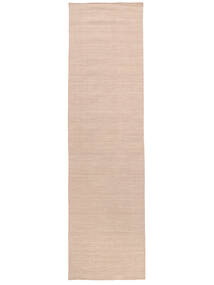  Gyapjúszőnyeg 80X300 Kelim Loom Világos Rózsaszín Kicsi