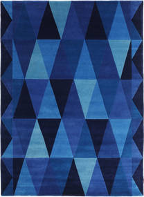 Geometric 170X240 Blau Teppich