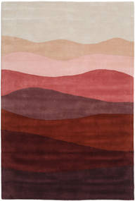 Feeling Handtufted 250X350 Large Burgundy Red Abstract Wool Rug