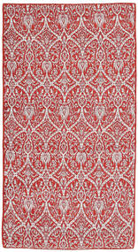 Tapis Kilim Indo 69X136 Rouge/Beige (Laine, Inde)