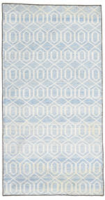  Jakart Kilim Rug 68X132 Wool Light Grey/Light Blue Small Carpetvista
