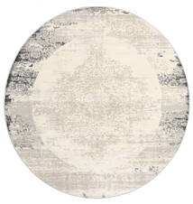   Ø 200 Alaska Light Grey/Cream White Round Rug