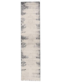 Alaska 80X400 Small Light Grey/Cream White Runner Rug