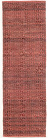  Gyapjúszőnyeg 80X250 Alva Rozsdavörös/Fekete Kicsi