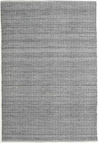  200X300 Plain (Single Colored) Alva Rug - Grey/Black Wool