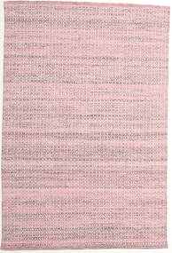  160X230 Plain (Single Colored) Alva Rug - Pink/White Wool