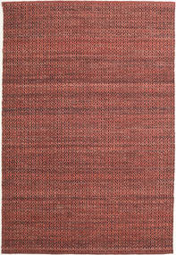  ウール 絨毯 160X230 Alva ラストレッド/ブラック