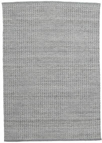 Alva 160X230 Dark Grey/White Plain (Single Colored) Wool Rug