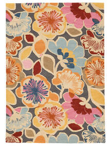  160X230 Blumen Flower Power Teppich - Mehrfarbig Wolle