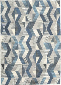 Ziggyn 160X230 Grey/Blue Abstract Wool Rug