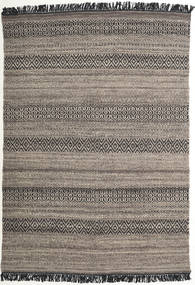  140X200 Striped Small Hedda Rug - Brown Wool, 