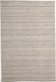 Alva 250X350 Large Brown/White Plain (Single Colored) Wool Rug 