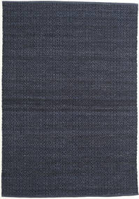  ウール 絨毯 140X200 Alva ブルー/ブラック 小