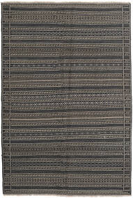  156X233 Striped Small Kilim Rug Wool, Carpetvista