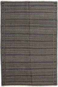  155X232 Striped Small Kilim Rug Wool, Carpetvista