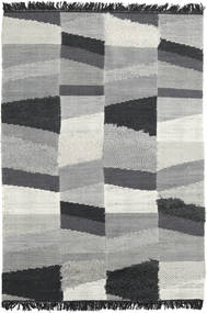 Viola 140X200 小 グレー/ブラック 幾何学模様 ウール 絨毯