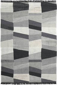 Viola 200X300 グレー/ブラック 幾何学模様 ウール 絨毯