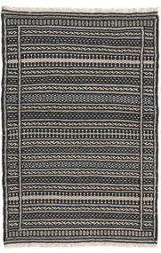 絨毯 キリム 79X117 ダークグレー/グレー (ウール, ペルシャ/イラン)