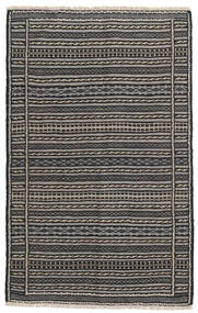  Wool Rug 100X160 Kelim Persia Dark Grey/Grey Small