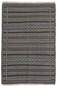 100X153 Kelim Teppich Orientalischer Dunkelgrau/Grau (Wolle, Persien/Iran) Carpetvista